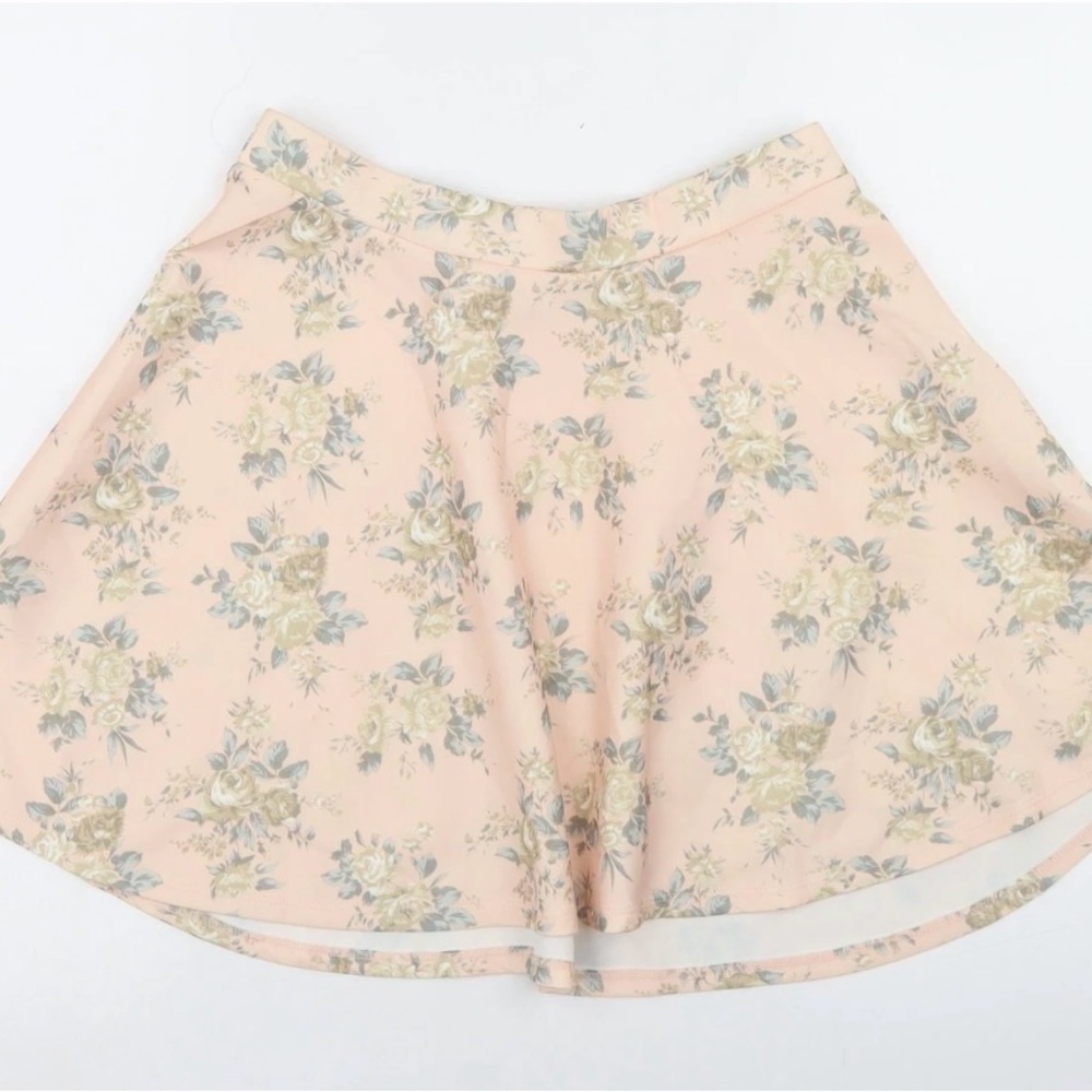 FOREVER 21 Floral Skater Skirt